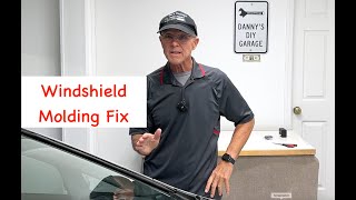 How To Fix A Deteriorating Windshield Molding on a 8th Generation 2009 Honda Civic 20 fix [upl. by Aitram103]