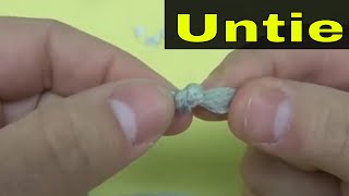 How To Untie A Tight Knot In ShoelaceEasy Tutorial [upl. by Necila]