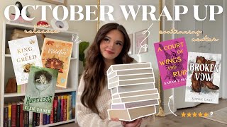 let’s talk about all the books i read in october 🍂💌🕯️new releases  continuing acotar [upl. by Eiramanel]