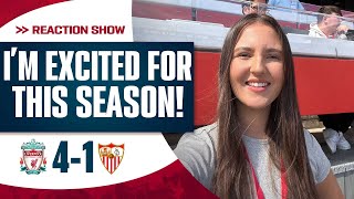 ‘I’m Excited For This Season’  Liverpool 41 Sevilla  Chloe’s Match Reaction [upl. by Ayotal]