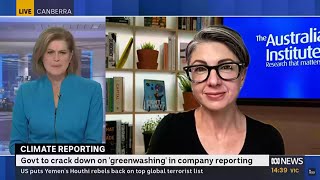 Government moves to cut greenwashing  Polly Hemming on ABC News [upl. by Aissert]