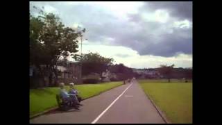 Fabulous cycle ride from Glasgow to Gourock in 3 minutes [upl. by Ahsetra244]