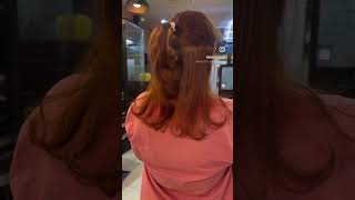 Brown blonde hairbymani highlookbridalhairlook haircolouring hairfashion [upl. by Ahsakal]