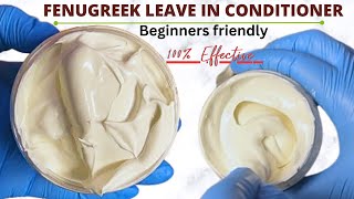 How to make Fenugreek Leavein conditioner  Do not wash it out [upl. by Waddington]