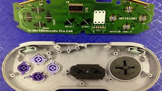 Super Nintendo Controller Disassembly and Cleaning Tutorial [upl. by Kopple]