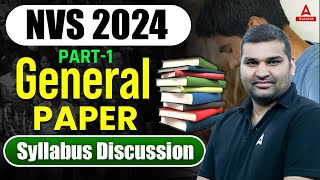 NVS Syllabus 2024  NVS General Paper Syllabus 2024 [upl. by Rednaeel]