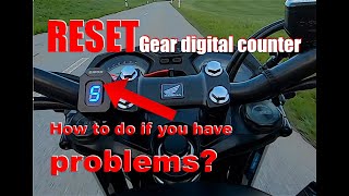 RESET Motorcycle gear indicator Glpro on problems [upl. by Otha186]