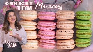 Howto Macarons einfache Schritt für Schritt Anleitung I Kikis Backschule [upl. by Eiramik]