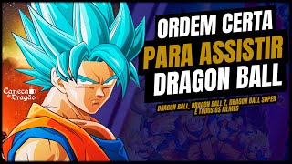 GUIA COMPLETO de como assistir DRAGON BALL Ordem Cronológica do anime e filmes Até o Super 2022 [upl. by Novonod]