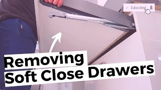 How To Remove Soft Close Kitchen Drawers  NEW Kitchens 2015 to 2023 [upl. by Cariotta89]