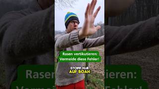 Rasen vertikutieren Vermeide diese großen Fehler vertikutieren rasen shorts [upl. by Asiole]