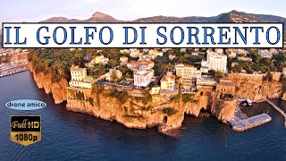 SORRENTO il golfo al tramonto con il veliero Royal Clipper  Video FullHD  Drone Amico [upl. by Ilac]