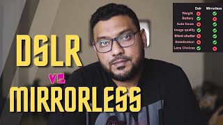 DSLR vs Mirrorless Cameras  Perfect camera for you  Hindi Urdu [upl. by Neu]