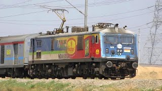 Accelerating Liveried WAP7  MAHANAGARI  BSBS  LTT Express [upl. by Adnoved301]