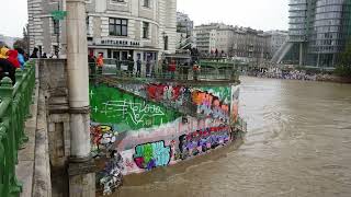 Hochwasser in Wien  Wienfluss und Donaukanal  15092024 [upl. by Goldy]