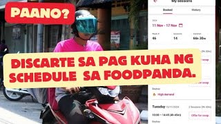 DISCARTE SA PAGKUHA NG SHIFT SA FOODPANDA RIDER [upl. by Annawit]