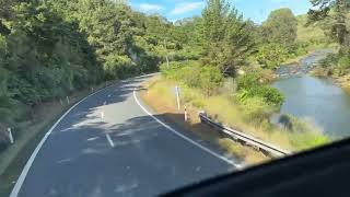 Bus trip from Waihi to Tauranga New Zealand [upl. by Burrell]