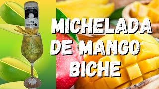 Michelada de mango BicheDeliciosa Fácil y rápidoClaudia Castro [upl. by Rosenblast]