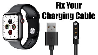 W26 Plus  Charging Cable Fixing  Magnetic Charging Not Working Microwire  MRH BKJK [upl. by Eceirtal877]