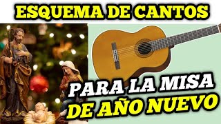 Esquema de Cantos para la Misa del Domingo 31 de Diciembre  La Sagrada Familia [upl. by Ayetal211]