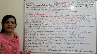 Class 14  Adulteration  Types of Adulteration  Different Methods of Adulteration of Crude Drugs [upl. by Orford]