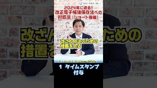 2024年に迫る！改正電子帳簿保存法への対処法（ショート後編）【税理士が解説】 Shorts [upl. by Pisarik482]