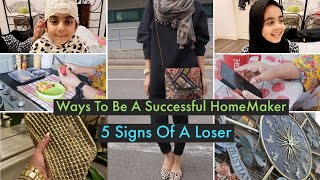 Ways To Be A Successful HomeMaker  5 Signs You Should Avoid [upl. by Sirred]