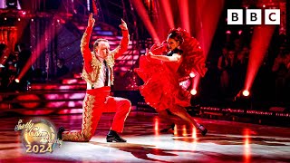 Chris McCausland and Dianne Buswell Paso Doble to El Gato Montes by Ramon Cortez ✨ BBC Strictly 2024 [upl. by Pearlstein481]