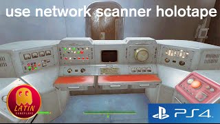 Fallout 4  Where and how to use the network scanner holotape  Institutionalized [upl. by Marlon927]