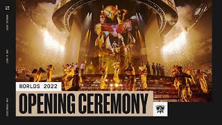 Worlds 2022 Finals Opening Ceremony Presented by Mastercard ft Lil Nas X Jackson Wang amp Edda Hayes [upl. by Acacia792]