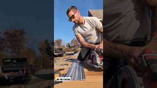 Those are always so nerve racking diy contractor woodworking construction carpentry [upl. by Ailefo]