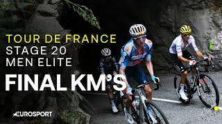 MADE TO MAKE HISTORY 🔥  Tour de France Stage 20 Final Kilometres  Eurosport Cycling [upl. by Niwhsa]