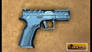 Grand Power Q1 Mk 23 9mm Rotating Barrel Design Gun Review [upl. by Salli]