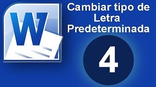 Tutorial Word Cap 4 Cambiar el tipo de letra Predeterminada [upl. by Vanzant572]