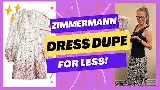 96500 ZIMMERMANN DRESS FOR LESS  Make this dress for under 10000  Dupe pattern  Vogue V1934 [upl. by Desirae]