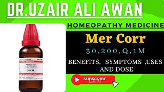 Merc cor Homeopathic medicine Mercurius Corrosivus 30 200 1m Q homeopathy medicine Benefits [upl. by Claudio]