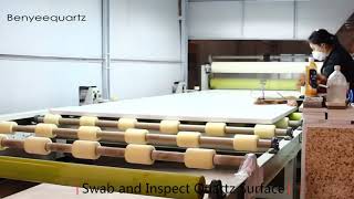 Quartz Slab and Countertops Manufacturing Process  Benyeequartz [upl. by Aynad]