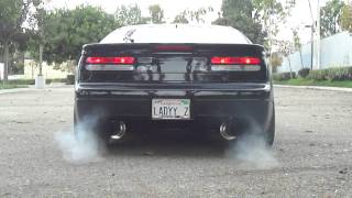 Built 300zx Twin Turbo Hks Exhaust Launch [upl. by Ainuj677]