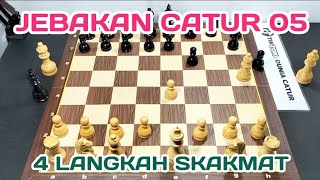 PEMBUKAAN 4 LANGKAH SKAKMAT⁉️ Jebakan Catur 05  Trik Pembukaan Catur Cepat  Dunia Catur [upl. by Noxaj]