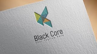 Company Logo Design Tutorial  Adobe Photoshop CC 2018 [upl. by Eliseo670]