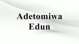 Adetomiwa Edun [upl. by Zorah]