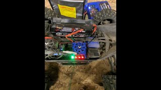 Traxxas MAXX VXL4s ESC Solid Red Lights No Forward or Reverse has SteeringWarranty Basher Test [upl. by Jeremiah961]