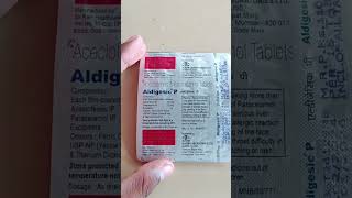 Acecofenac amp Paracetamol Tablet  Aldigesic P Tablet Full Review [upl. by Atsirk]