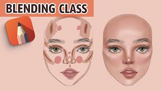 Autodesk Sketchbook Blending Tutorial  For Beginners 🔥 [upl. by Sylvanus]