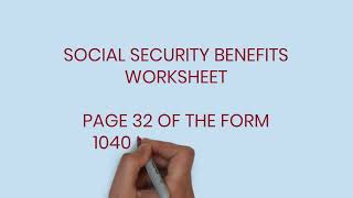 How to prepare your 2022 Form 1040SR tax return with social security income [upl. by Zigmund]