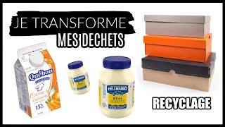 JE TRANSFORME MES DECHETS DU QUOTIDIEN IDÉES amp ASTUCES RECYCLAGE [upl. by Steffen]