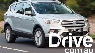 2017 Ford Escape Trend she says he says review  Drivecomau [upl. by Llevad888]