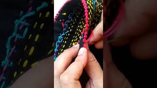 Easy And Beautiful Sleeves Design easy viralvideo embroiderypatterns embroidery [upl. by Ailelc]