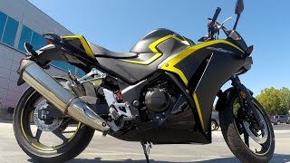 2015 Honda CBR300R Review at RevZillacom [upl. by Gault766]