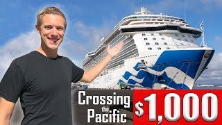 I spent 26 DAYS on a CRUISE SHIP for 1000 My epic transpacific journey and how I did it [upl. by Anitnerolf]